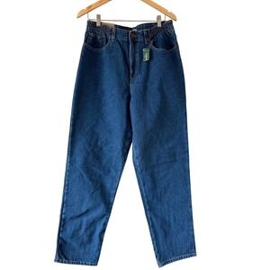 L.L.Bean Double L Jeans 14 M/T Dark Indigo Flannel Lined Ultra High Rise Tapered